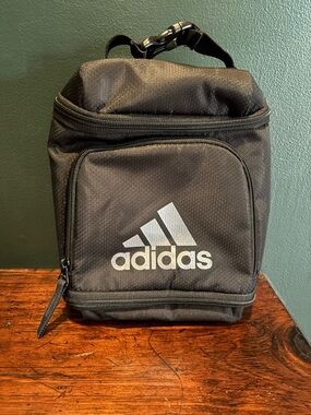 adidas Black Men's Lunch Cooler Backpack - Compact Carry Bag